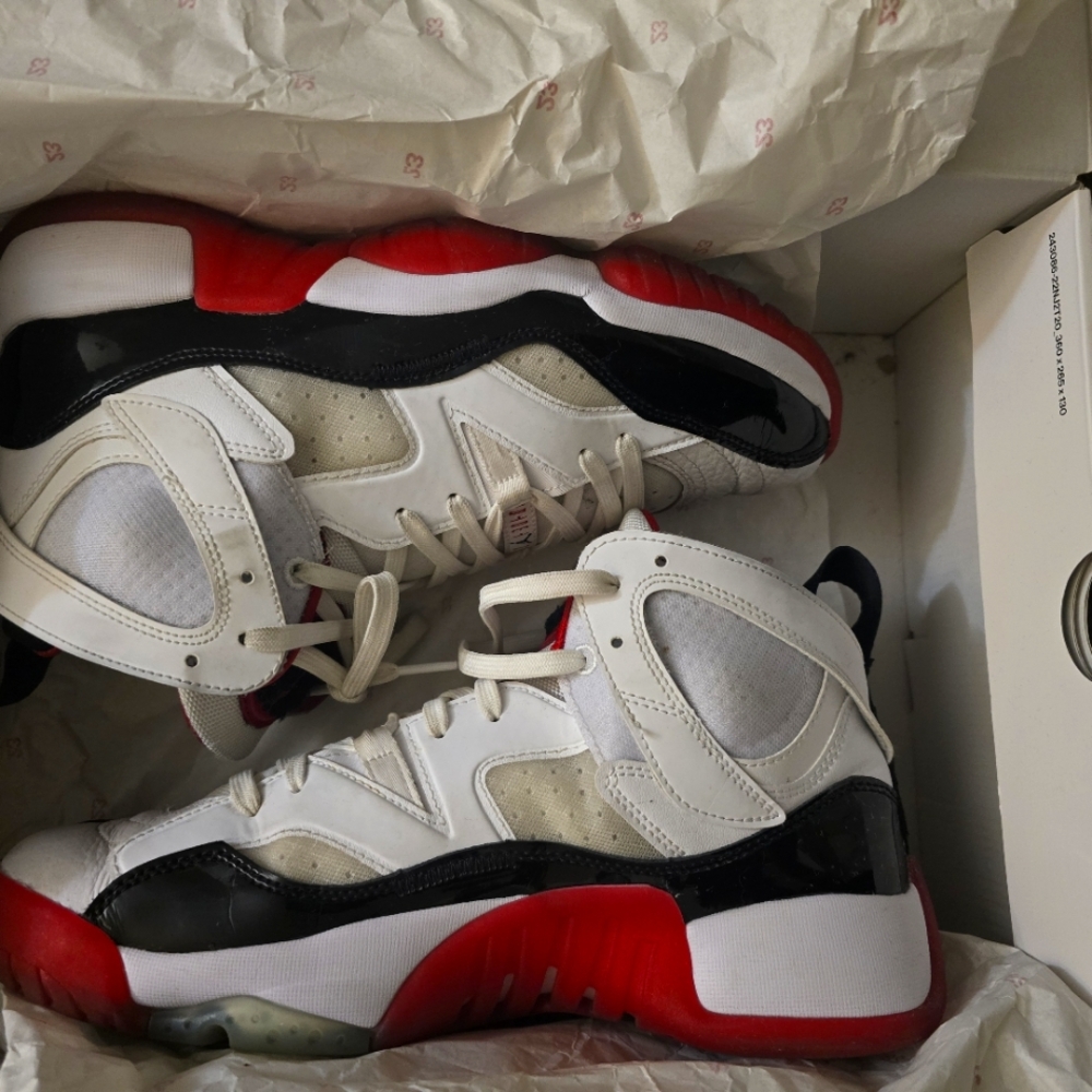 Mens Jordan TWO TREY Sneakers in Red, White, and Black